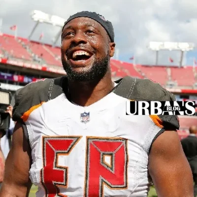 Gerald McCoy with a football, exploring his net worth and NFL career highlights.