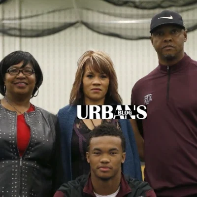 Kyler Murray's parents, Kevin and Misun Murray, with Kyler, showcasing their support and influence in his football career.