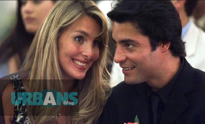 Chayanne and his wife Marilisa Maronesse sharing a rare public moment together at a Latin entertainment industry event